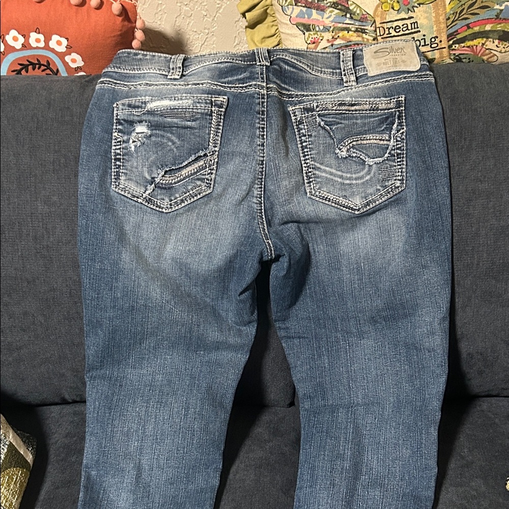 Silver Elyse jeans light wash 31/27 super cute